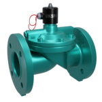 Електромагнітний клапан непрямої дії нормально закритий фланцевий чавунний, NBR, PN10