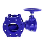 Затвор фланцевий з ексцентриком чавунний, диск-чавун GGG50, EPDM, PN10