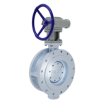 Затвор фланцевий з ексцентриком сталевий, диск-сталь, PN25