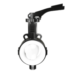 Rotary inter-flange cast-iron valve, disc-cast iron + PTFE, PTFE, PN16