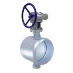 Затвор приварний з ексцентриком сталевий, диск-сталь, PN25