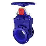 Засувка з кінцевим сигналізатором та вказівником положення фланцева чавунна