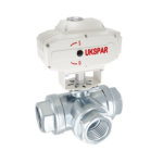 Ball valve L/T similar with electric drive, PN25