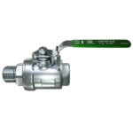 Кран кульовий двоскладовий муфтовий нержавіючий ВЗР, куля-нж сталь 304, PTFE, PN25