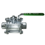 Кран кульовий трискладовий приварний нержавіючий, куля-нж сталь 304, PTFE, PN16