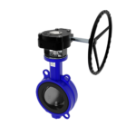 Затвор поворотний з черв'ячним редуктором