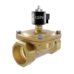 Normally open solenoid valve with long-acting coil